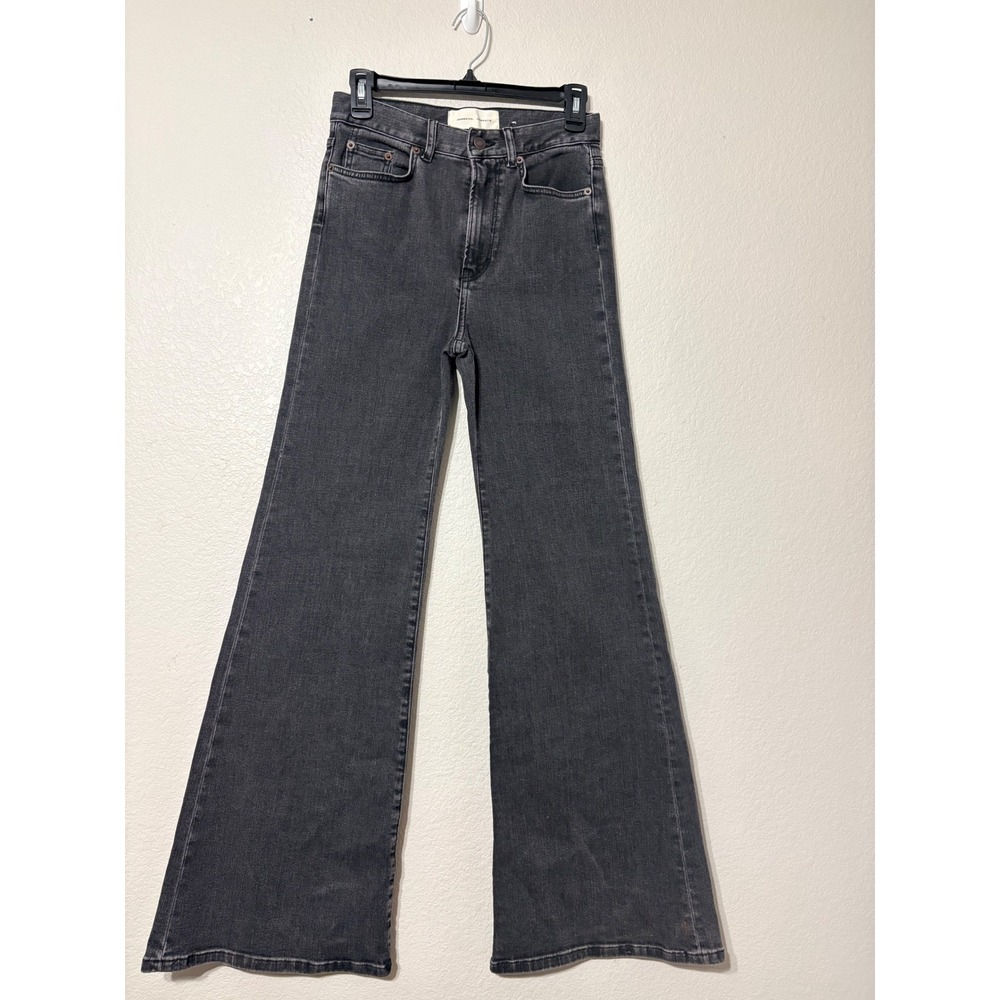 Jeanerica Retro Fuji High Rise Flare Jeans Used Black Organic Cotton Size 26/32